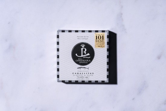 Baby macrou în ulei de măsline, 130 g - Real Conservera, Spania