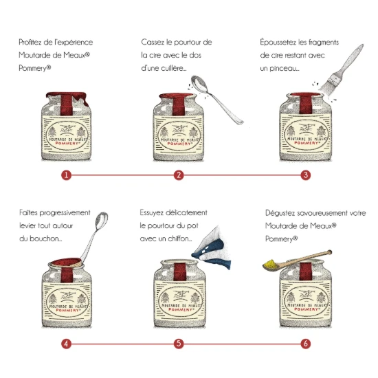 Muștar de Meaux, 250 g - Pommery®