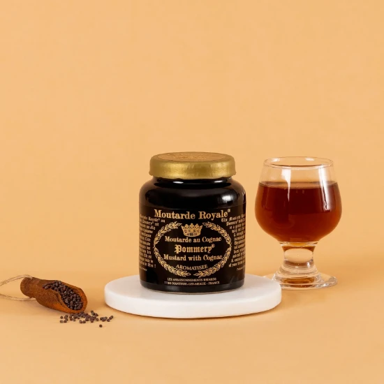 Pommery® Muștar Regal cu Coniac 100 g -  Moutarde de Meaux® Pommery®