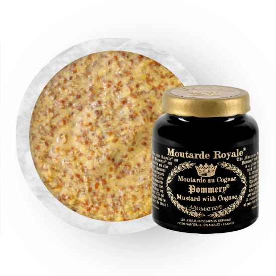 Pommery® Muștar Regal cu Coniac 100 g -  Moutarde de Meaux® Pommery®