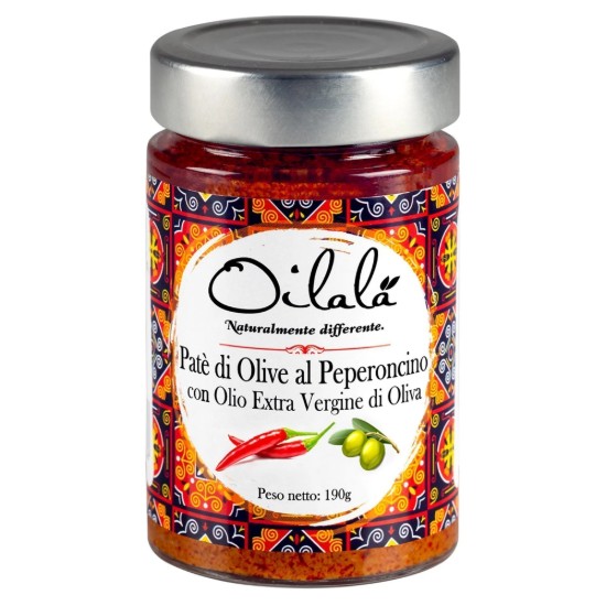 Pasta de masline si ardei iute, 190 g  - Oilalá