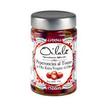 Ardei Cherry umpluti cu ton si capere in ulei de masline extravirgin, 190 g - Oilala