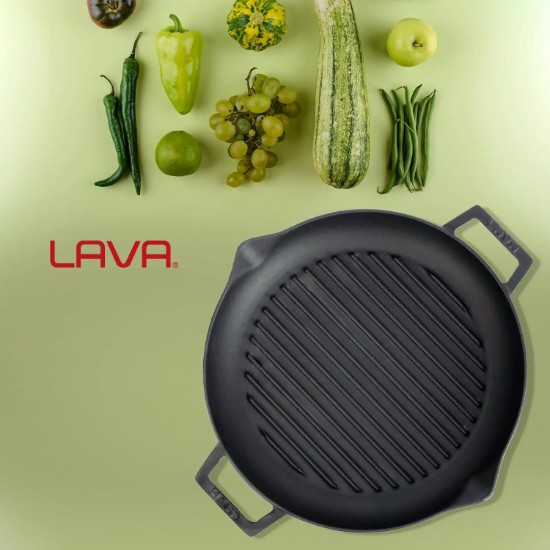 Tigaie grill, fonta, 26cm - LAVA
