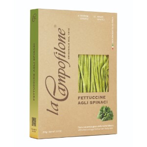 Paste Fettuccine cu spanac, 250 g - La Campofilone