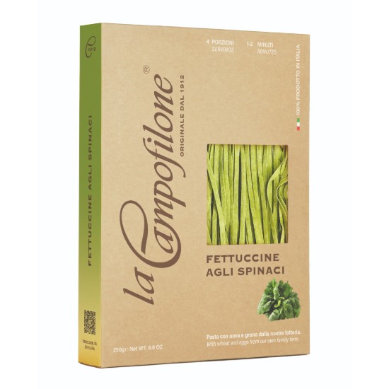 Paste Fettuccine cu spanac, 250 g - La Campofilone