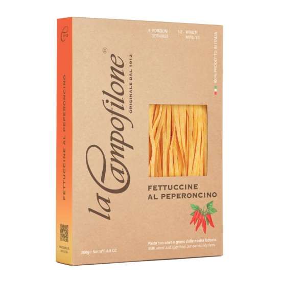 Paste Fettuccine cu ardei iute, 250 g - La Campofilone