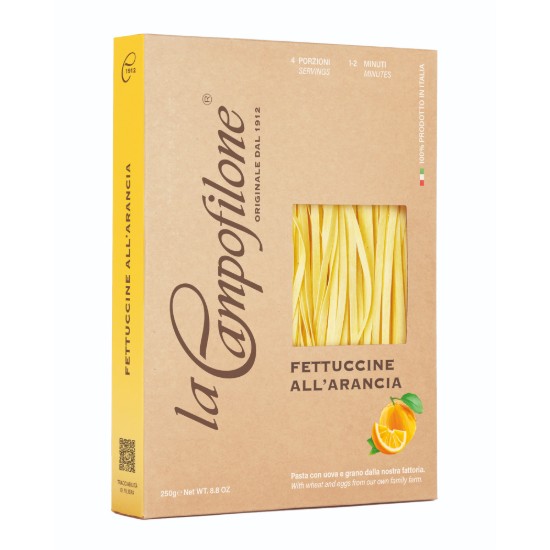 Paste Fettuccine cu portocala, 250 g - La Campofilone