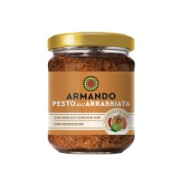 Pesto Ligurian rosu picant ALL`ARRABBIATA, 180 g - Armando