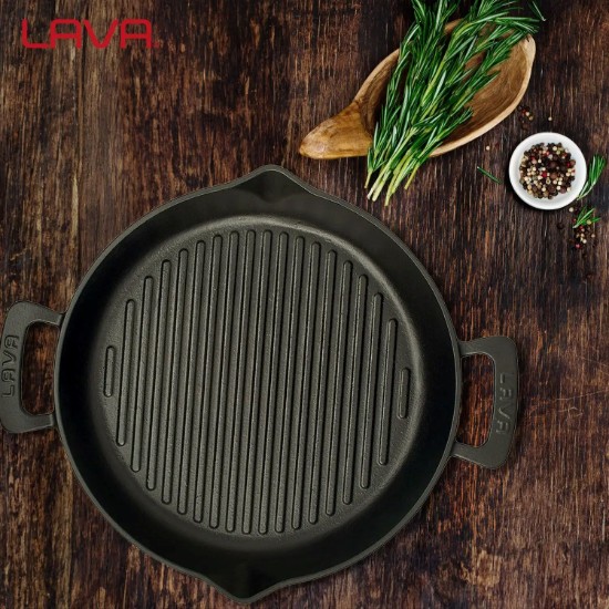 Tigaie grill, fonta, 32cm/3,3L - LAVA