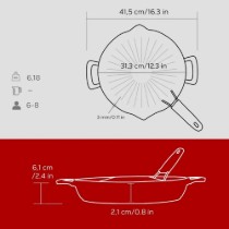 Tigaie grill, fonta, 32cm - LAVA
