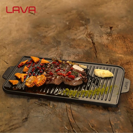 Grill fonta, 43 x 25 cm - LAVA