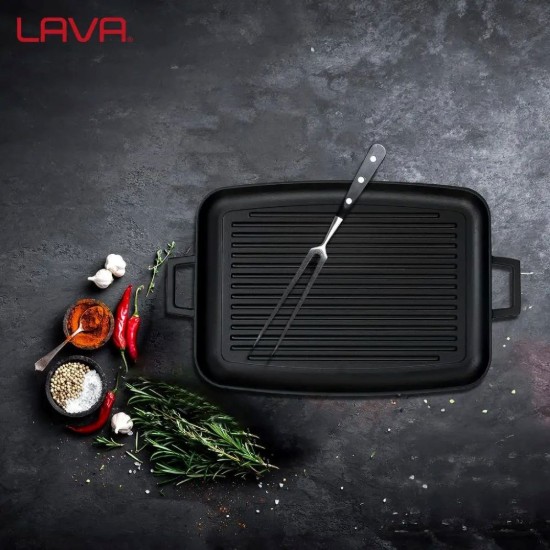 Tava grill fonta, 41,5 x 30 cm - LAVA