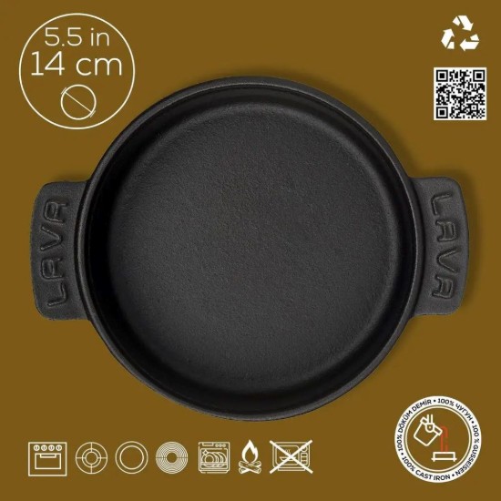 Mini-cratita, fonta, 13 cm - LAVA