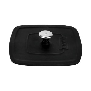 Presa patrata pentru grill, fonta, 20 cm - LAVA