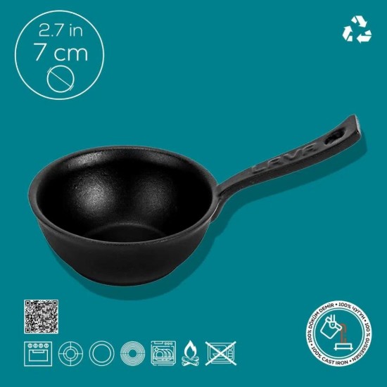 Mini-cratita pentru souffle, fonta, 7 cm - LAVA