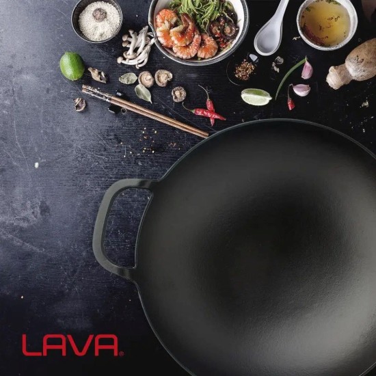 Tigaie wok, fonta, 38 cm - LAVA