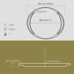 Tava pizza/clatite, 28cm - LAVA