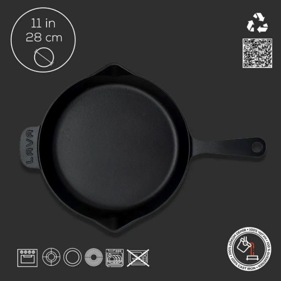 Tigaie fonta, 28 cm - LAVA