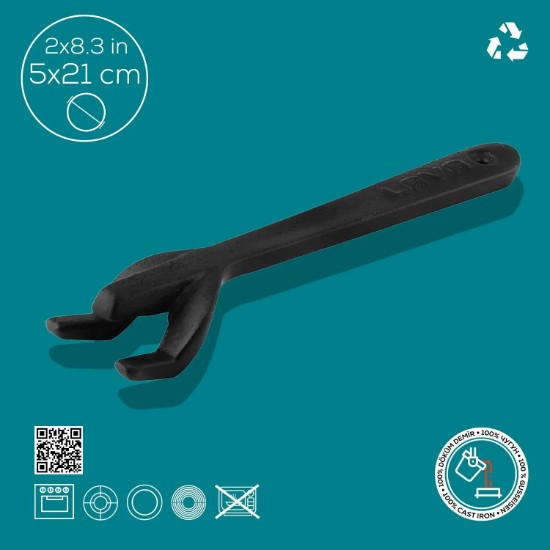 Cleste manevrare vase fierbinti, fonta, 21cm - LAVA