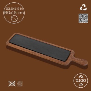 Platou servire, fonta, 60 x 15 cm - LAVA