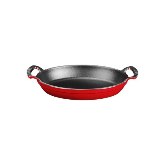 Tava ovala fonta, 19 x 14 cm, Rosu - LAVA