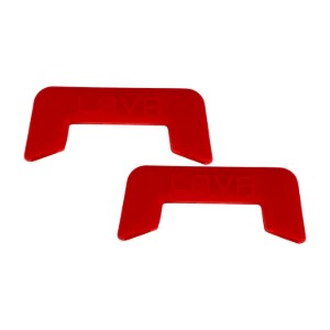 Set 2 manere, silicon, Rosu - LAVA