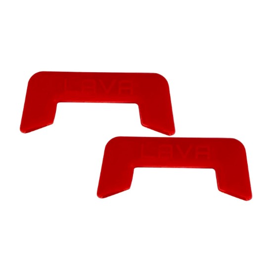 Set 2 manere, silicon, Rosu - LAVA