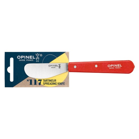 Cutit pentru unt N°117, inox, 6,5 cm, "Les Essentiels", Red - Opinel
