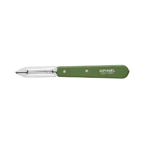 Decojitor N°115, inox, 6 cm, "Les Essentiels", Green - Opinel