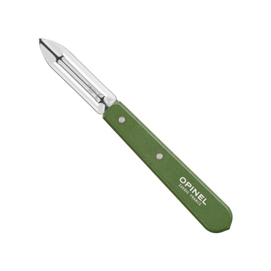 Decojitor N°115, inox, 6 cm, "Les Essentiels", Green - Opinel