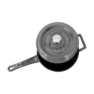 Cratita sos, fonta, 18cm/3,2L, "Premium", Gri - LAVA