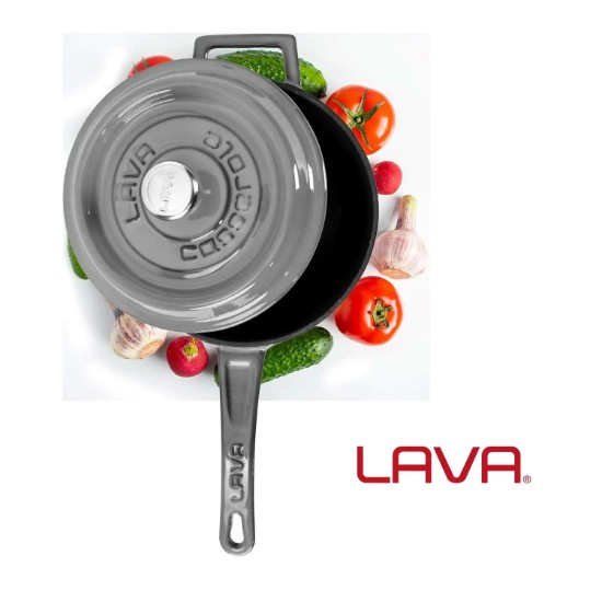 Cratita sos, fonta, 18cm/3,2L, "Premium", Gri - LAVA