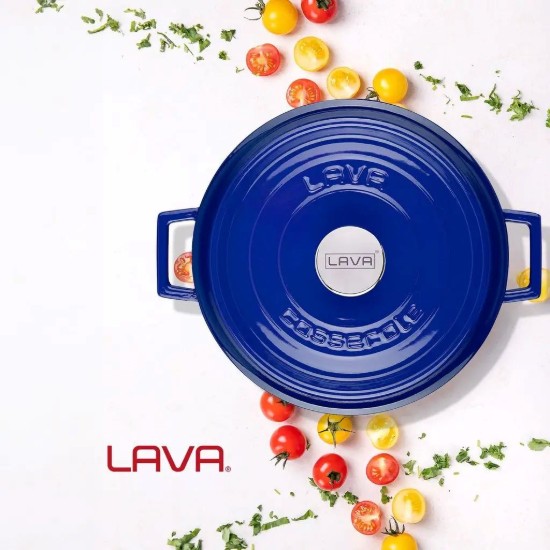 Cratita fonta, 28cm/3,5L, "Trendy", Albastru - LAVA