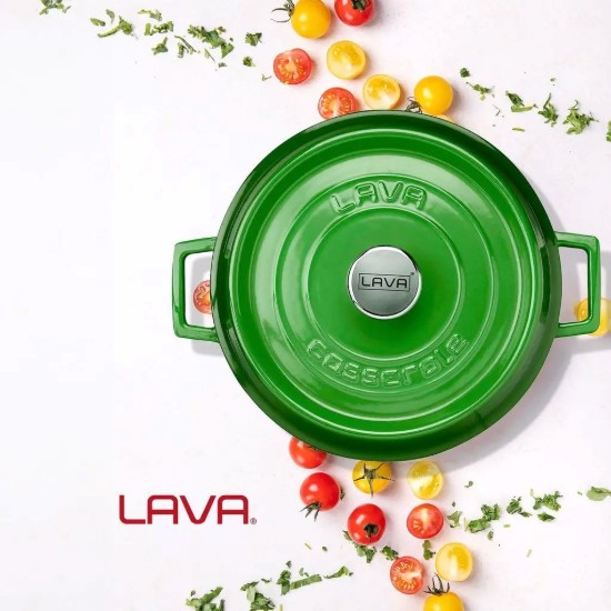 Cratita fonta, 28cm/3,5L, "Trendy", Verde - LAVA