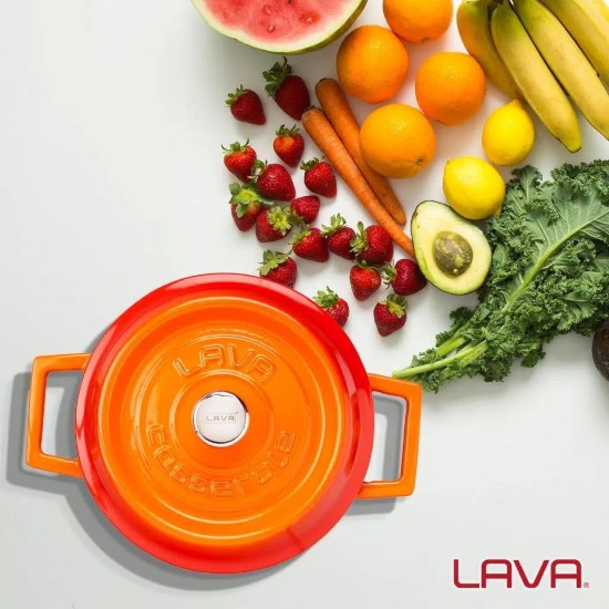 Cratita fonta, 16cm/1,33L, "Trendy", Portocaliu - LAVA