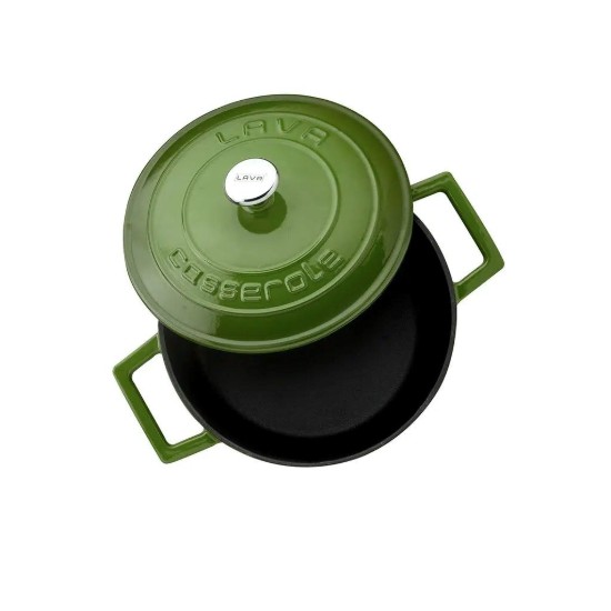 Cratita fonta, 20cm/2,82L, "Folk", Verde - LAVA