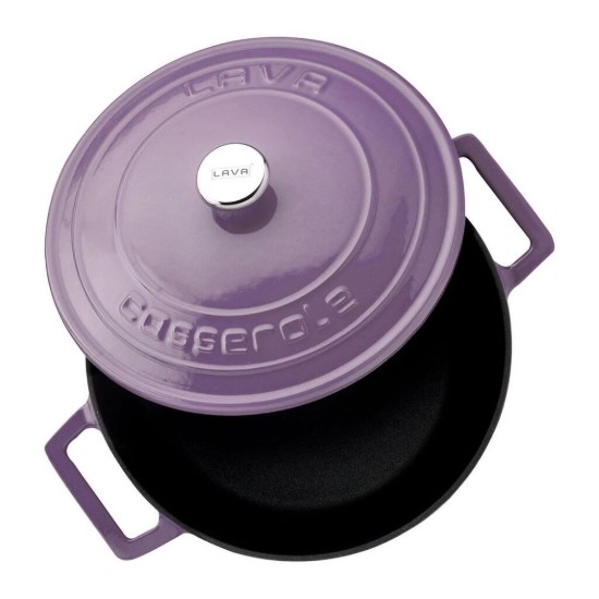 Cratita fonta, 22cm/3,4L, "Folk", Mov - LAVA