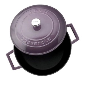 Cratita fonta, 24cm/4,5L, "Folk", Mov - LAVA