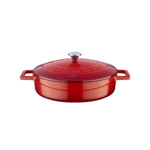 Cratita fonta, 24cm/2,47L, "Folk", Rosu - LAVA