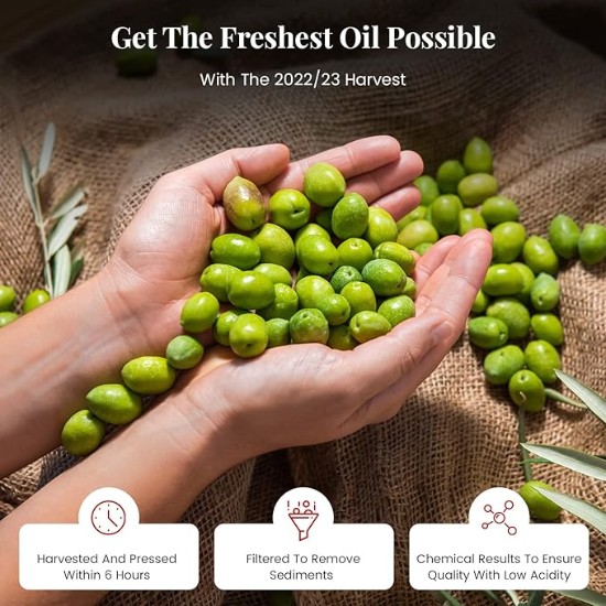 Ulei extravirgin de măsline 100% Italian monovariety Coratina, KING POLIGNANO, 500 ml ℮, Oilalá