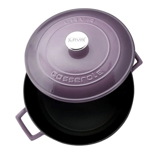 Cratita fonta, 28cm/6,7L, "Folk", Mov - LAVA