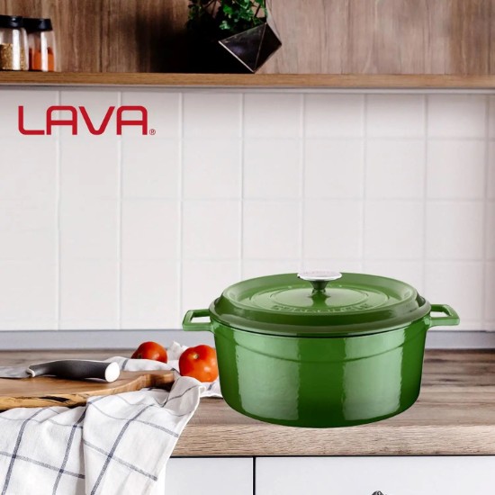 Cratita fonta, 28cm/6,7L, "Trendy", Verde - LAVA