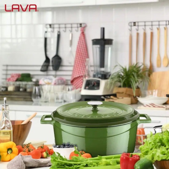 Cratita fonta, 32cm/9,86L, "Trendy", Verde - LAVA