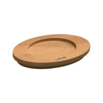 Suport oval, pentru mini-cratita ovala, lemn, 23 x 13 cm - LAVA