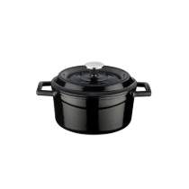 Mini-cratita fonta, 12cm/0,53L, "Trendy", Negru - LAVA
