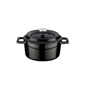 Mini-cratita fonta, 12cm/0,53L, "Trendy", Negru - LAVA