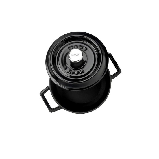 Mini-cratita fonta, 12cm/0,53L, "Trendy", Negru - LAVA
