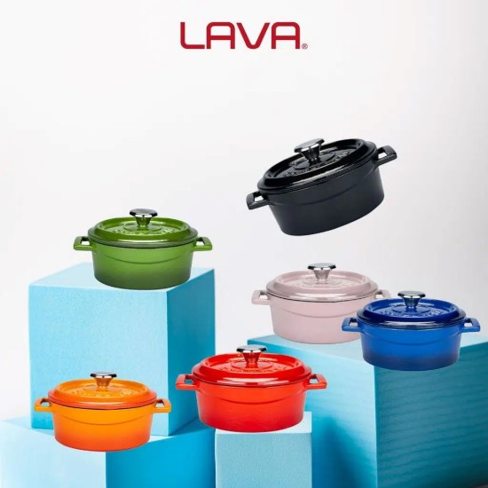 Mini-cratita fonta, 12cm/0,53L, "Trendy", Negru - LAVA