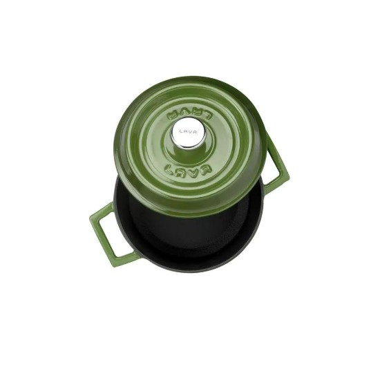Mini-cratita fonta, 12cm/0,53L, "Trendy", Verde - LAVA