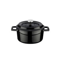 Cratita fonta, 14cm/0,8L "Trendy", Negru - LAVA